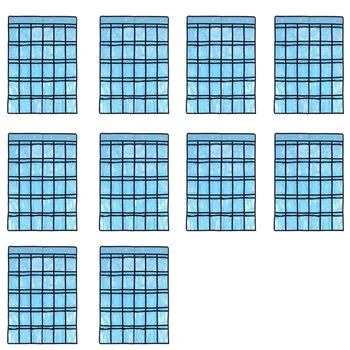 10X Карманная таблица для держателя калькулятора, 30 карманных таблиц для классной комнаты 33,5 X 24,5 дюймов Подвесной органайзер для мобильного телефона