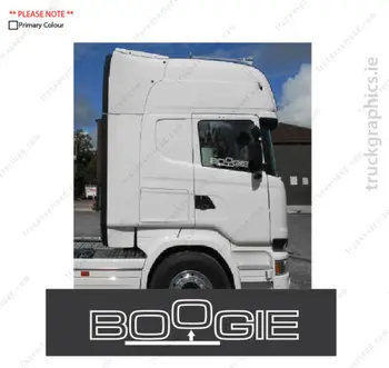 Для наклейки на боковое стекло x2 Scania Boogie, обтекаемая, графическая серия R /S, (24)