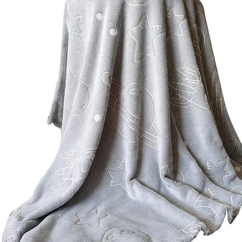 Космическое одеяло Светится в Темноте Детское Одеяло Мягкое Шерстяное Одеяло Большое Одеяло для девочек И мальчиков