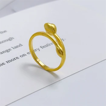 Обручальные кольца для женщин Золотого цвета, Кольцо с цветком из нержавеющей стали, Регулируемое Обручальное кольцо Anillos, Ювелирные аксессуары