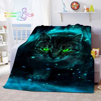 Прохладное одеяло для кошек Легкое удобное мягкое дышащее Ультра Теплое одеяло, постельное белье для путешествий